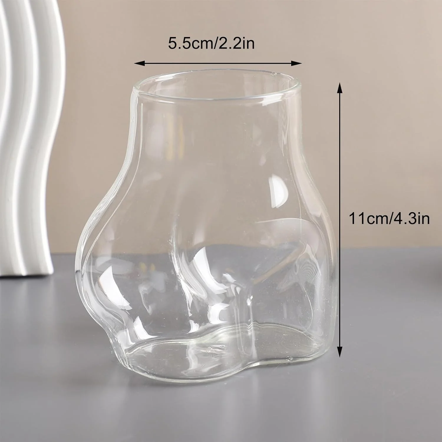 Funny Ass Body Shaped Glass Cup For Home Bar Party - Personalized Gift For Him, Boyfriend, Girlfriend, Couple HO82 902520 - Image 4