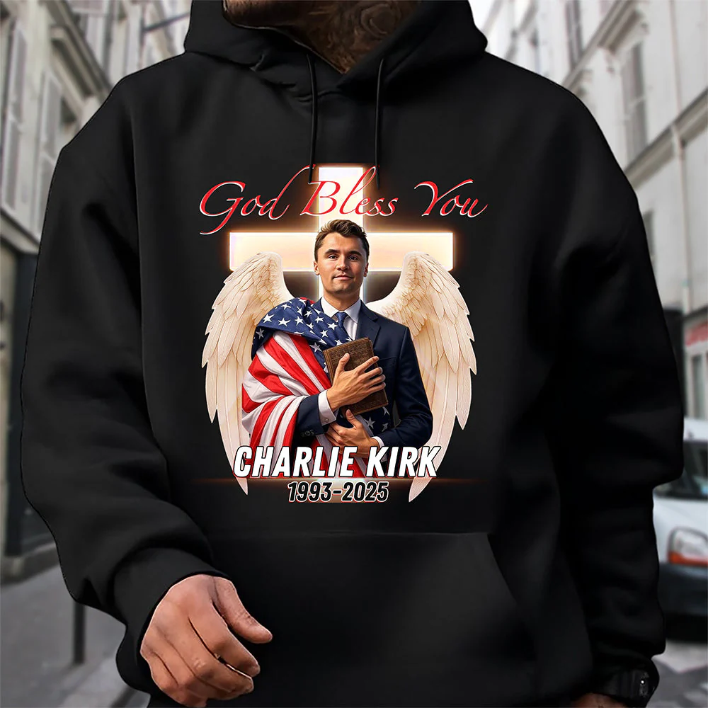 God Bless Charlie Kirk - A True Patriot Dark Shirt HO82 65778 - Image 7