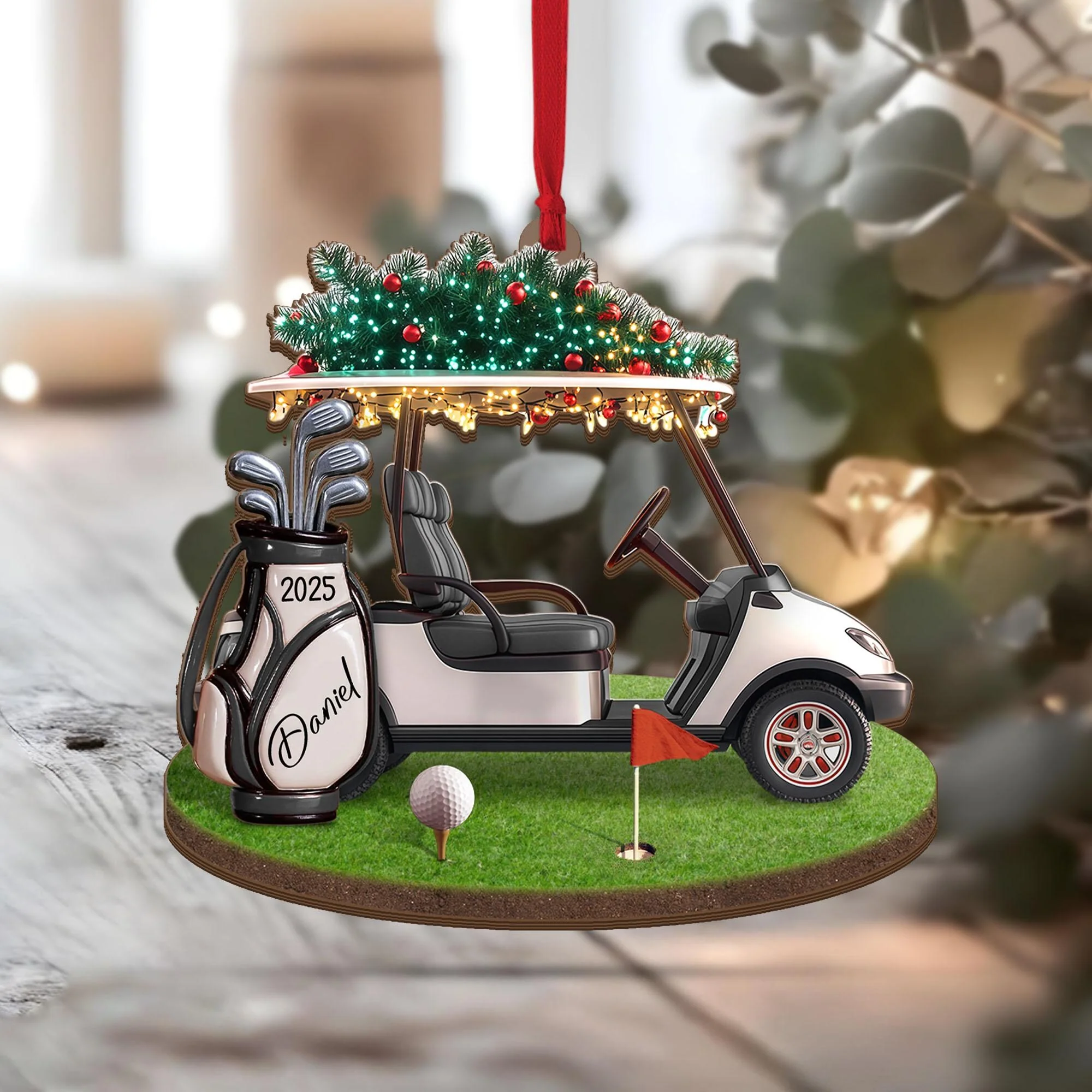 Golf Backpack Acrylic Ornament Personalized Gift Golf Lovers HO82 900510 - Image 3