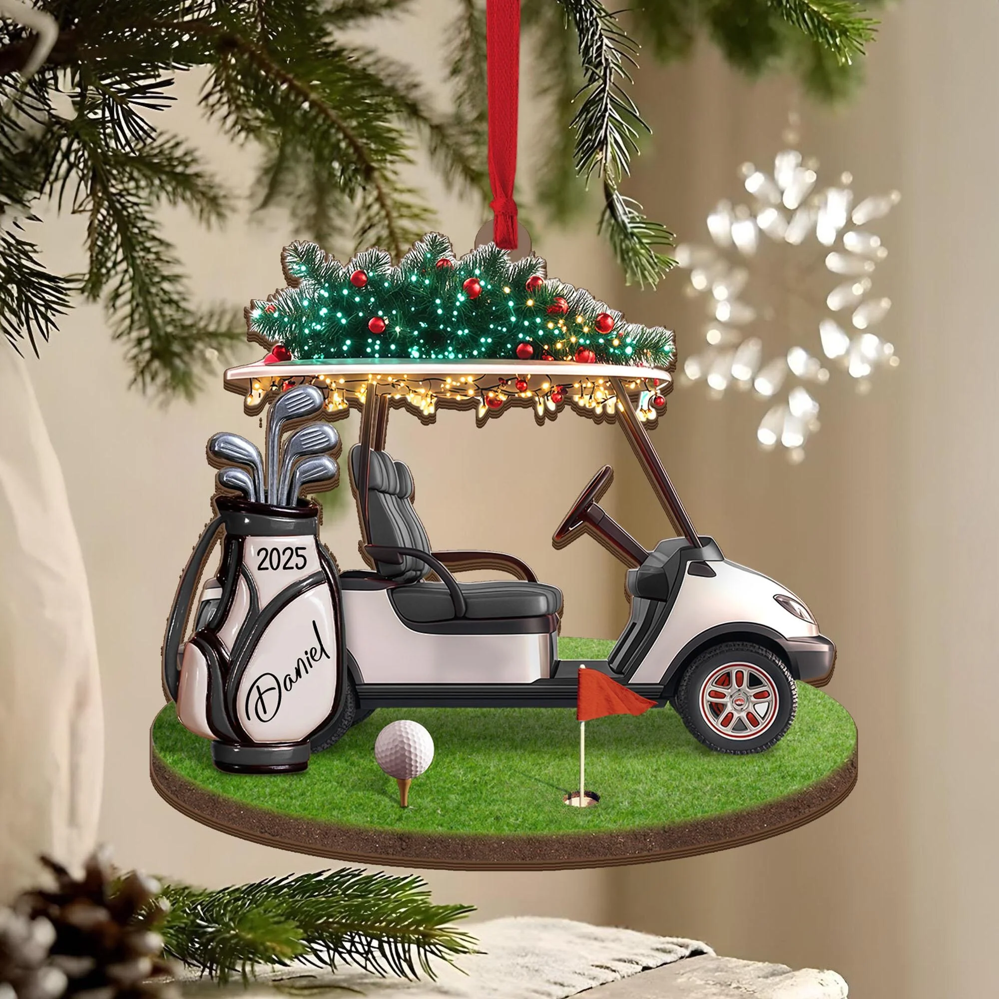 Golf Backpack Acrylic Ornament Personalized Gift Golf Lovers HO82 900510 - Image 4