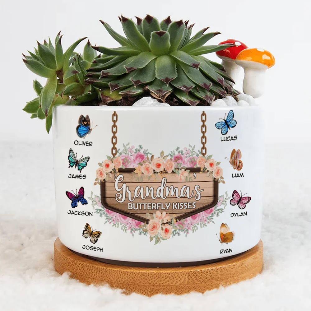 Grandma's Butterfly Kisses Family Plant Pot N304 889376 - Image 3