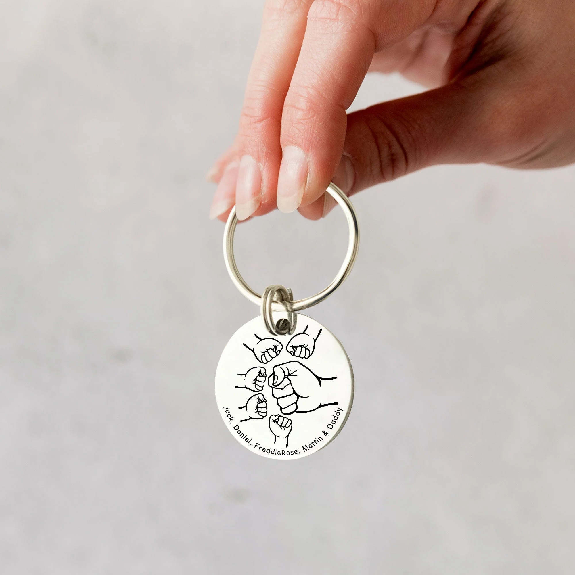 Happy Father's Day First Bump Keychain Personalized Gift HO82 890724 - Image 4