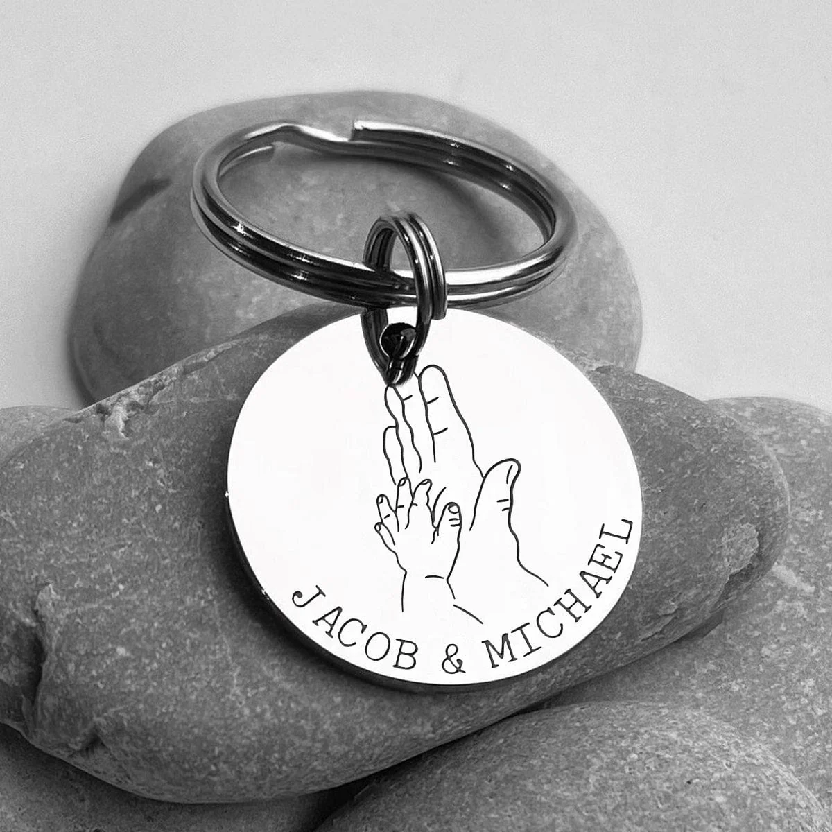 Happy Father's Day High Five Keychain Personalized Gift HO82 890728 - Image 2
