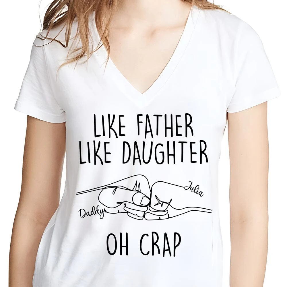 Happy Father's Day Like Father Like Son Bright Shirt Personalized Gift T286 890442 - Image 6