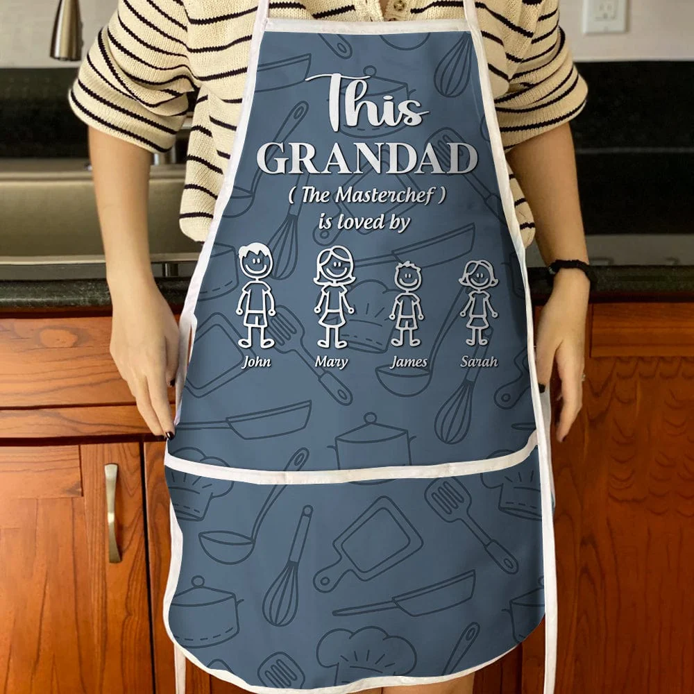 Happy Father's Day This Daddy The Master Chef Is Loved By Cotton Apron HO82 890498