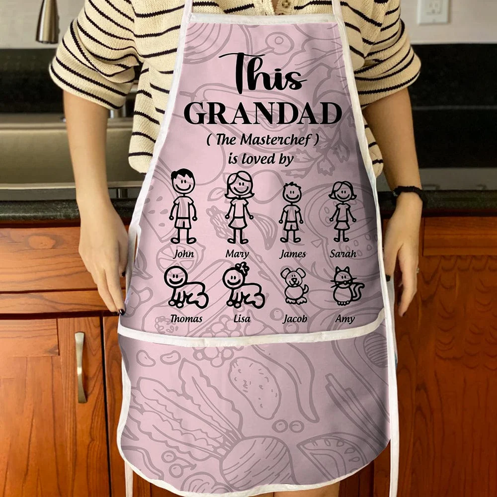 Happy Father's Day This Daddy The Master Chef Is Loved By Cotton Apron HO82 890498 - Image 3