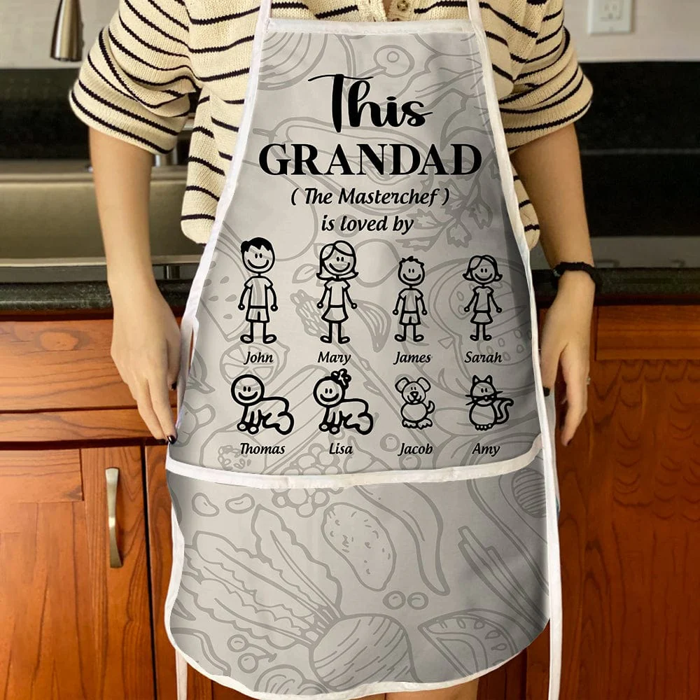 Happy Father's Day This Daddy The Master Chef Is Loved By Cotton Apron HO82 890498 - Image 4