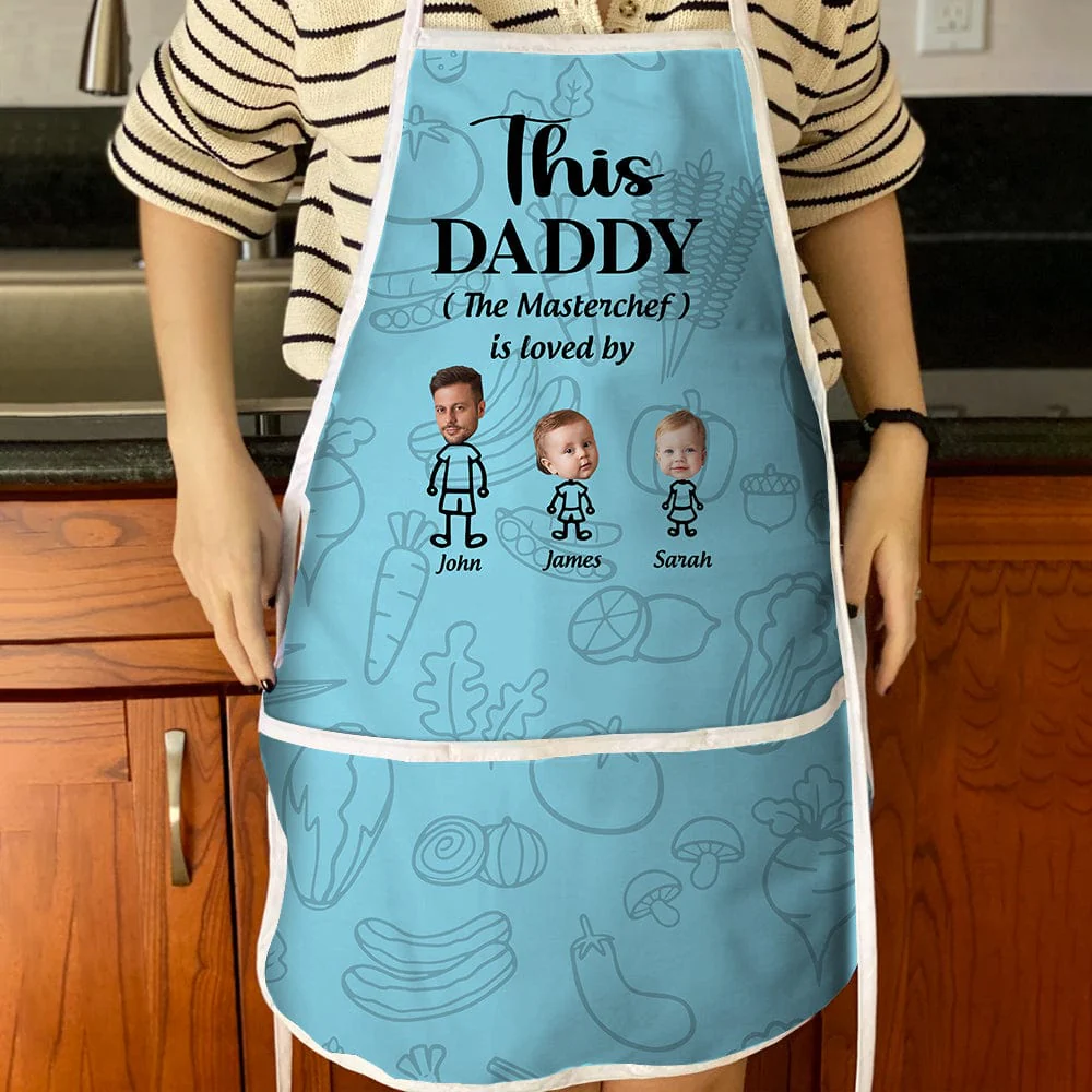 Happy Father's Day This Daddy The Master Chef Is Loved By Cotton Apron HO82 893352