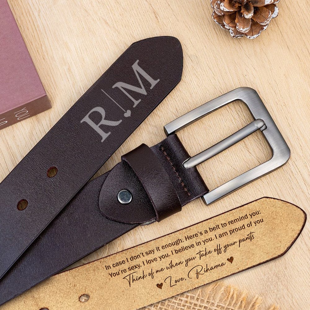 Happy Valentine's Day Congrats On Being My Husband Belt Personalized Gift HO82 893450 - Image 2