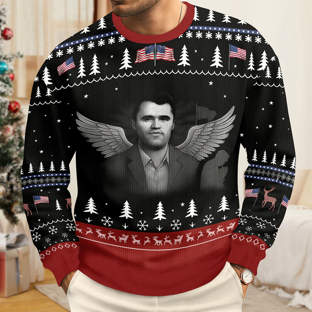 In Love Memory Charlie Kirk Ugly Christmas Sweater HO82 900322 - Image 2