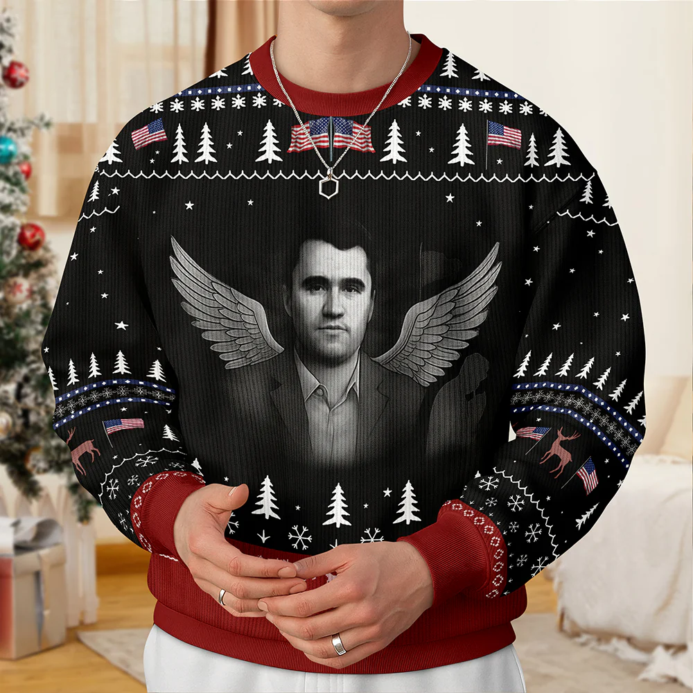 In Love Memory Charlie Kirk Ugly Christmas Sweater HO82 900322 - Image 4
