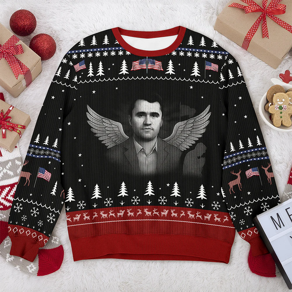 In Love Memory Charlie Kirk Ugly Christmas Sweater HO82 900322 - Image 6