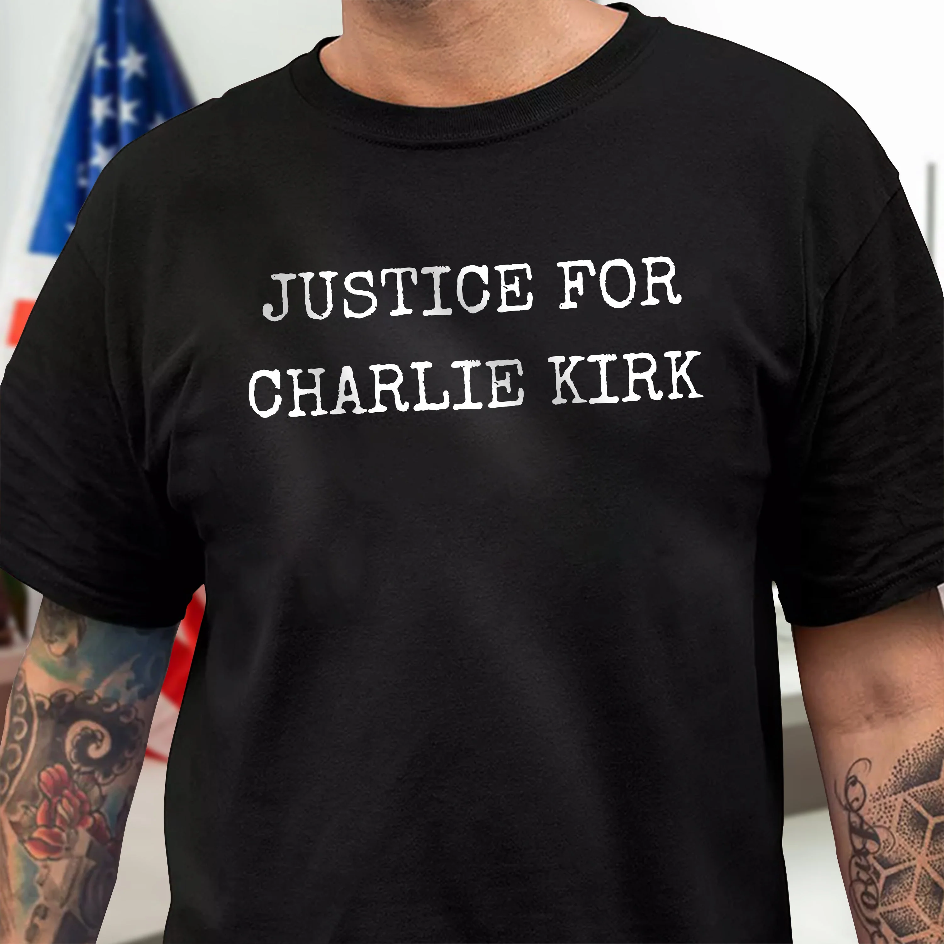 Justice For Charlie Kirk Dark Shirt HO82 65762 - Image 6
