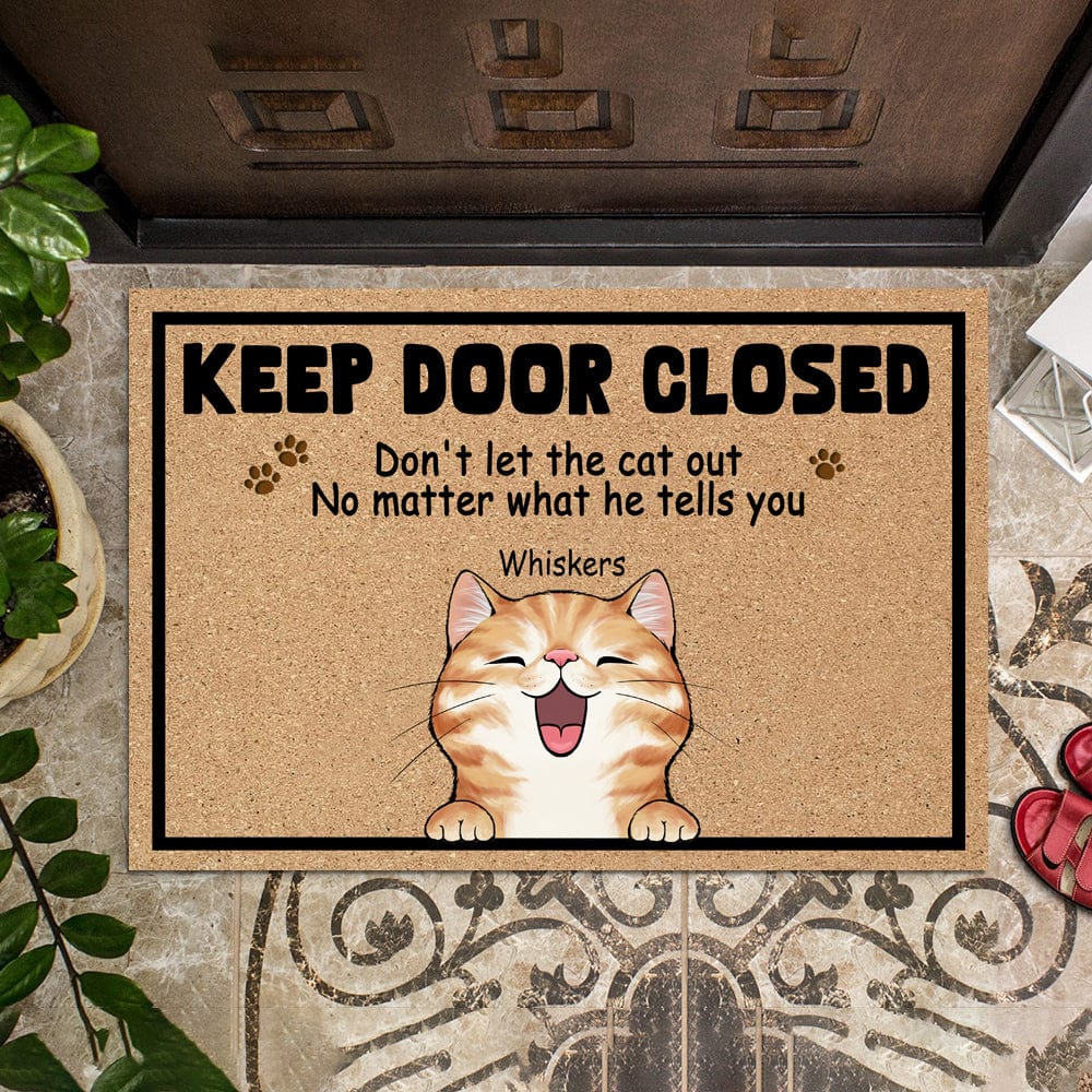 Keep The Door Closed For Cat Lovers Doormat N304 889382 - Image 4