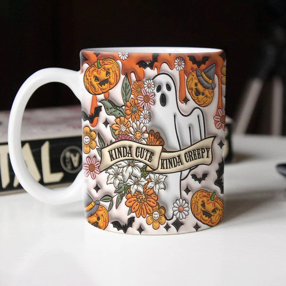 Kinda Cute Kinda Creepy Halloween Personalized Gift Mug HO82 891338 - Image 4