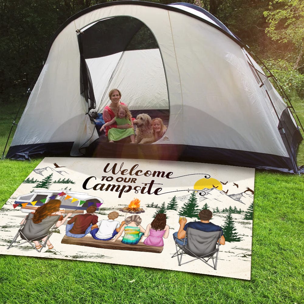 Making Memories One Campsite At A Time For Camping Lovers Patio Rug Personalized Gift DA199 890098 - Image 2