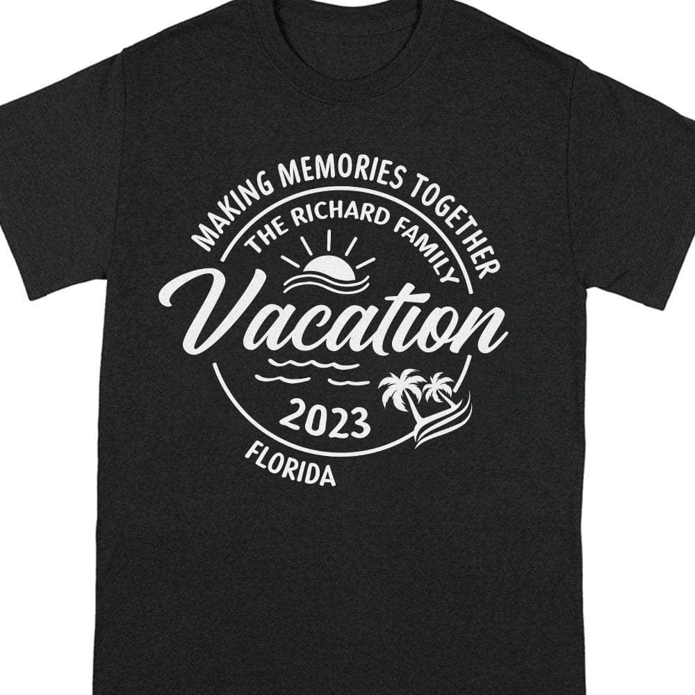 Making Memories Together Vacation 2023 Family Dark Shirt TA29 889410 - Image 6