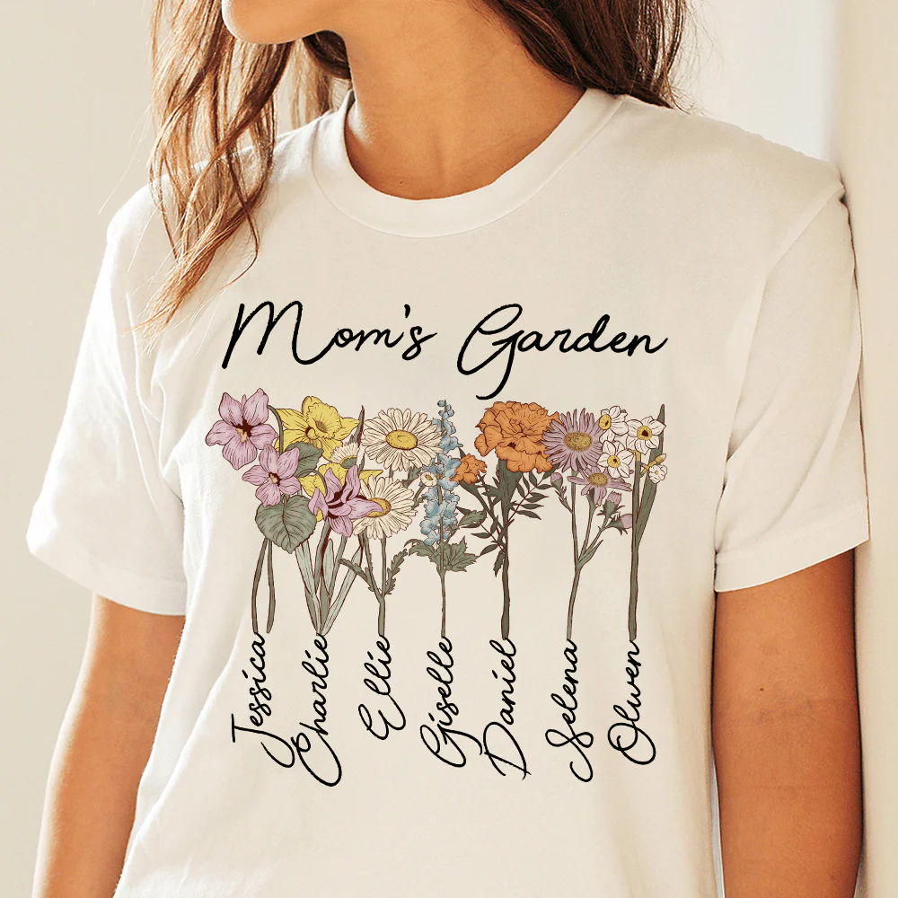 Mama's Garden Mother's Day Family Shirt Personalized Gift TA29 890314