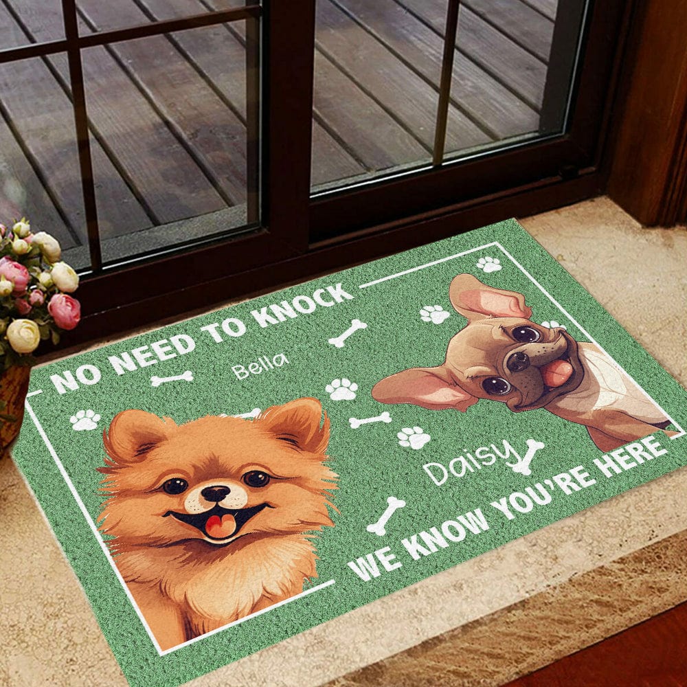 No Need To Knock Dog Doormat Personalized Gift HO82 893512 - Image 3