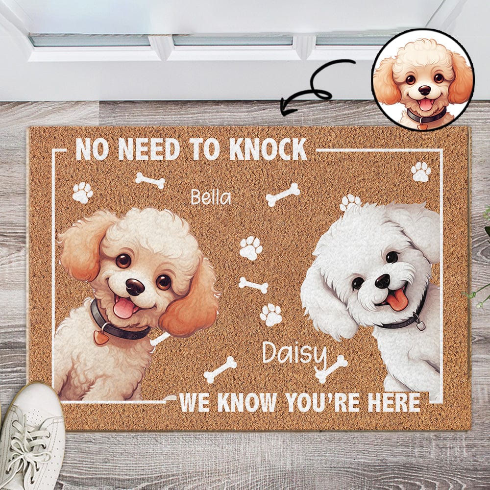 No Need To Knock Dog Doormat Personalized Gift HO82 893512 - Image 4