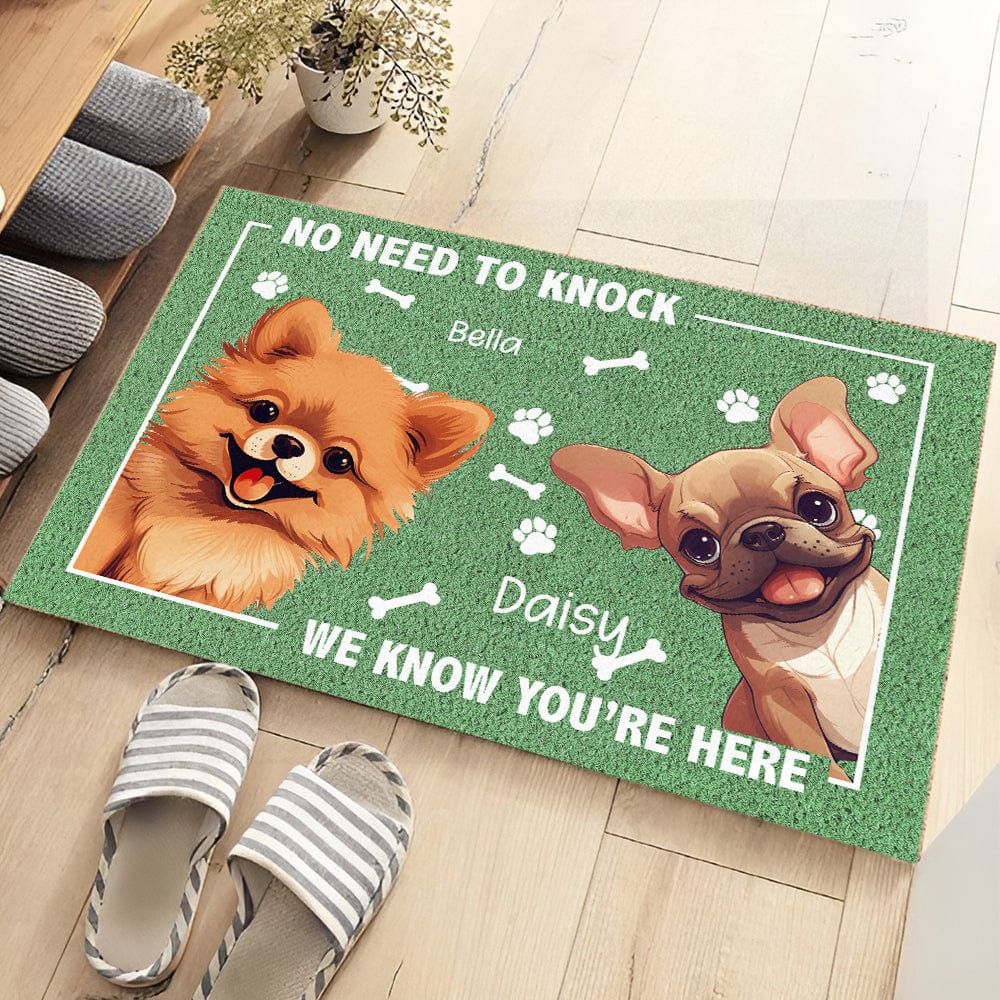 No Need To Knock Dog Doormat Personalized Gift HO82 893512 - Image 5