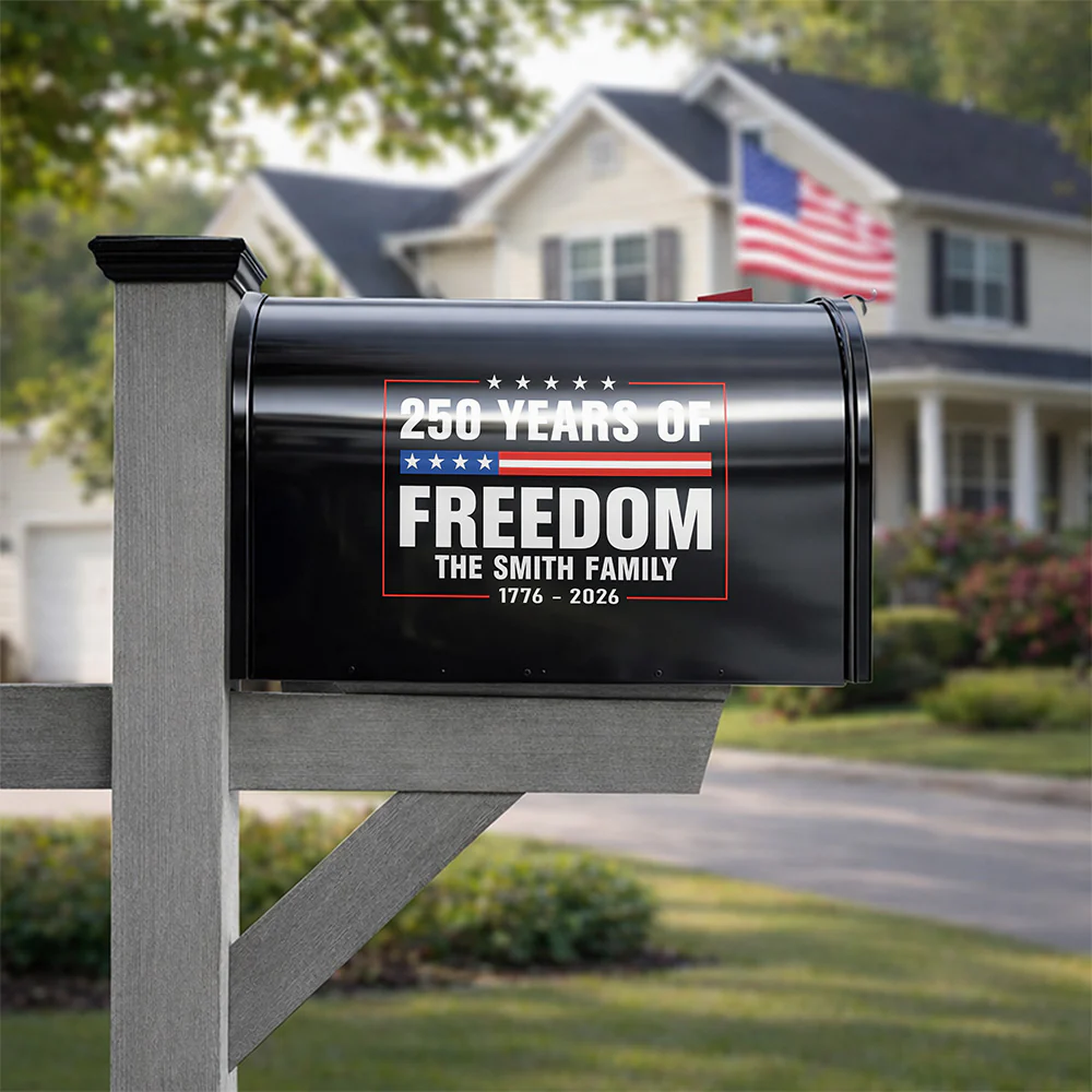 Personalized 250 Years Of Freedom 1776-2026 4th Of July Mailbox Decal HO82 901030 - Image 5