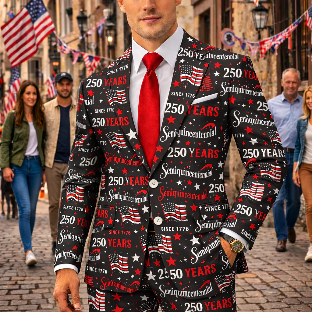 Personalized 250th Anniversary Semiquincentennial Men's Suit HO82 901680 - Image 5