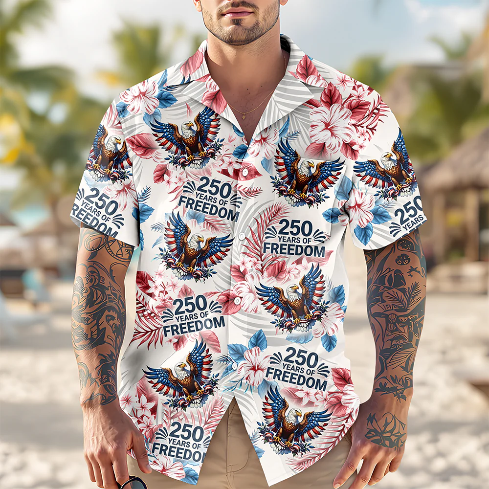 Personalized America 250th Anniversary Hawaiian Shirt HO82 901064 - Image 3