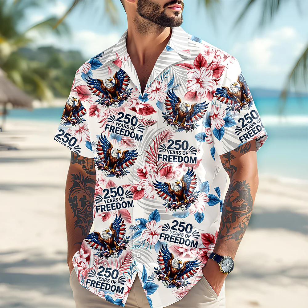 Personalized America 250th Anniversary Hawaiian Shirt HO82 901064 - Image 5