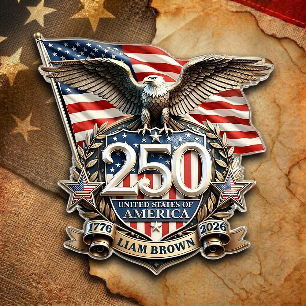 Personalized America 250th Anniversary Patriot Eagle Acrylic Pin HO82 901800 - Image 2