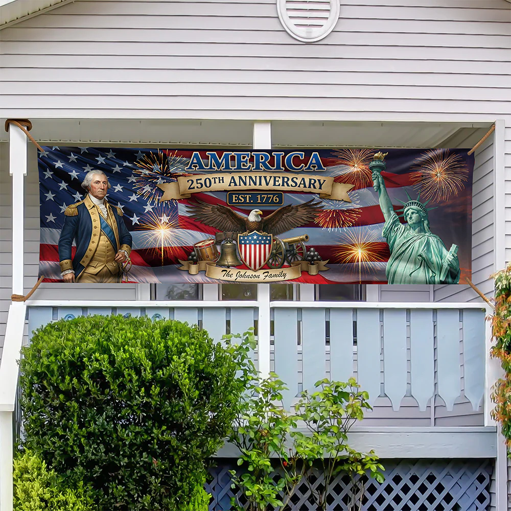 Personalized America 250th Anniversary Patriotic 2026 Banner HO82 901616 - Image 2