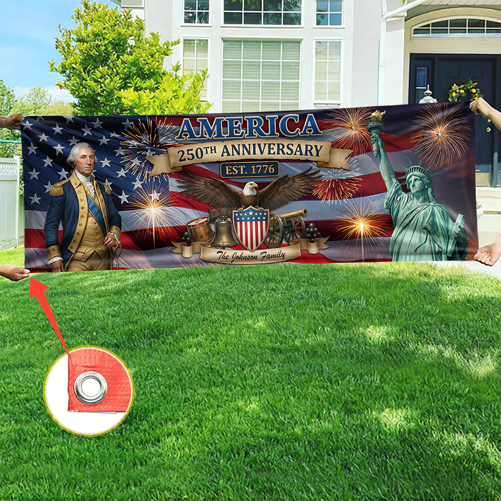 Personalized America 250th Anniversary Patriotic 2026 Banner HO82 901616 - Image 4