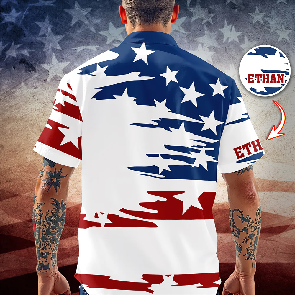 Personalized American 1776 Hawaii Shirt, 4th of July American, Independence Day Gift HO82 901532 - Image 2