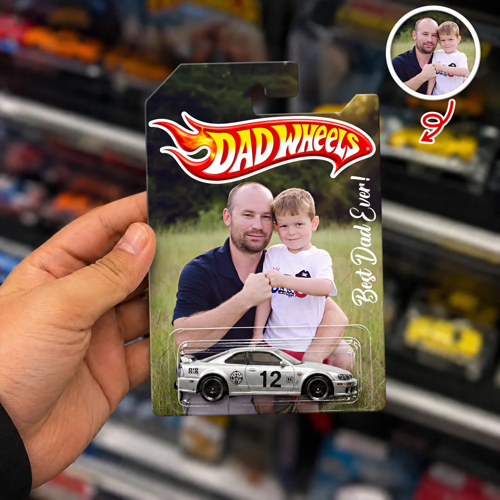 Personalized Best Dad Ever Wheels Packaging for Dad, Father's Day Custom Collector Gift HO82 902586 - Image 2