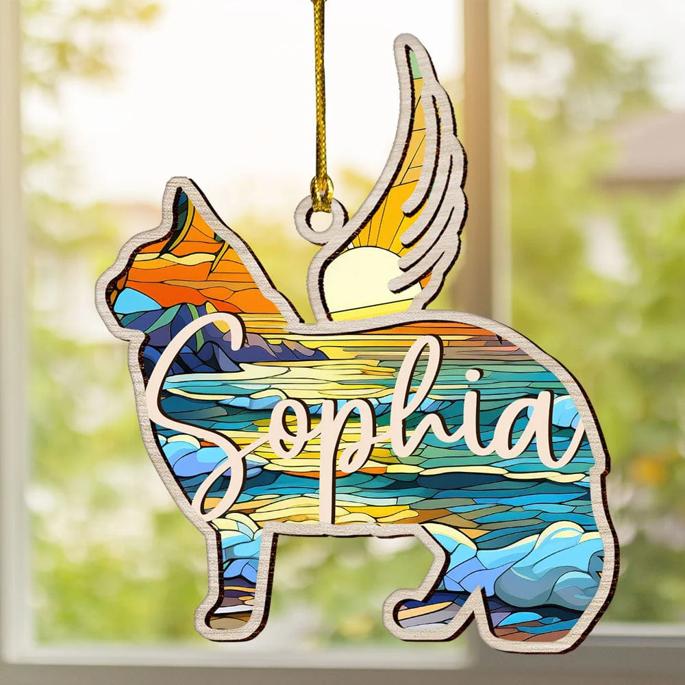 Personalized Cat Breed Memorial Suncatcher Personalized Gift N304 889738 - Image 2