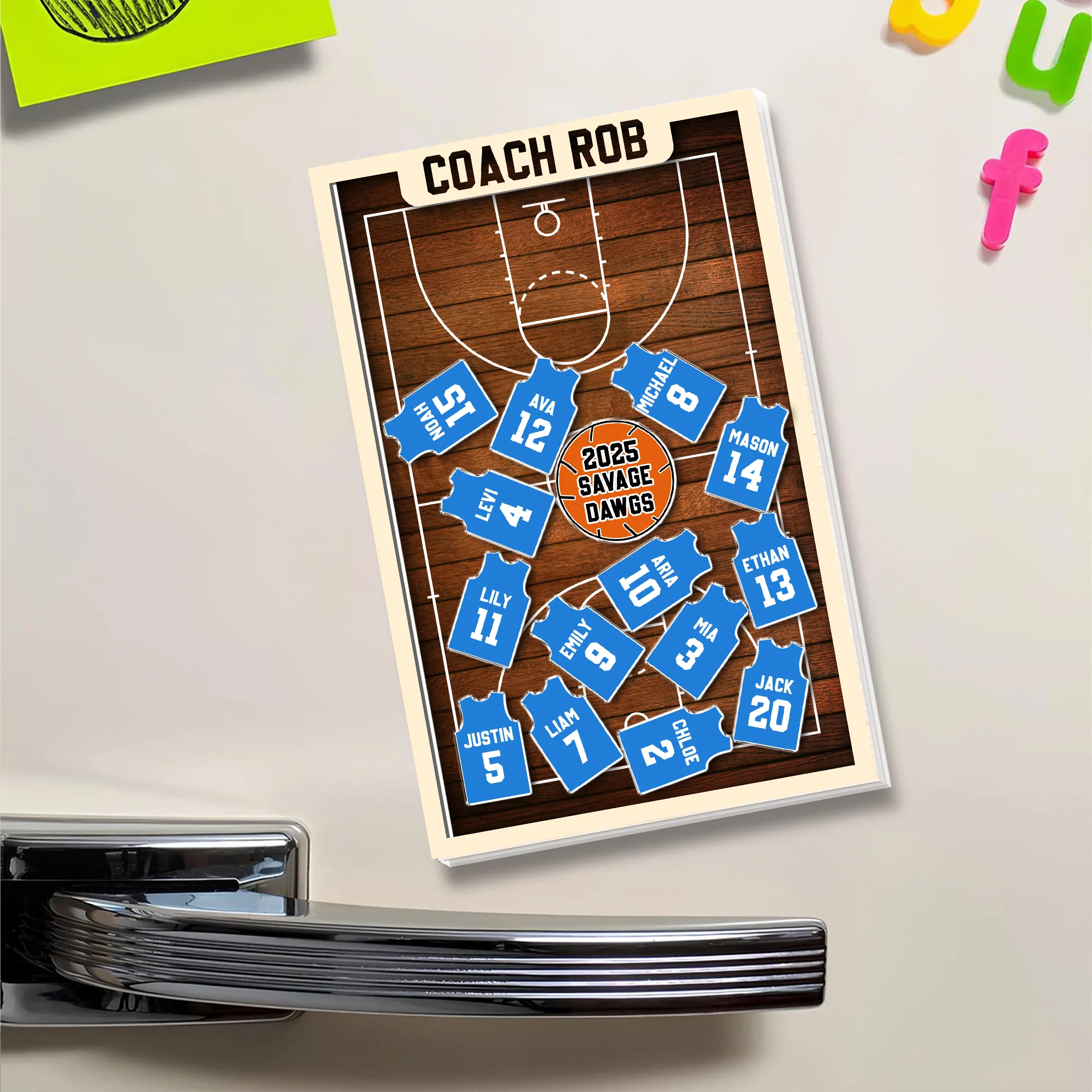 Personalized Coach Basketball Acrylic Apple Shaking Magnet Gift From Students HO82 894286 - Image 5