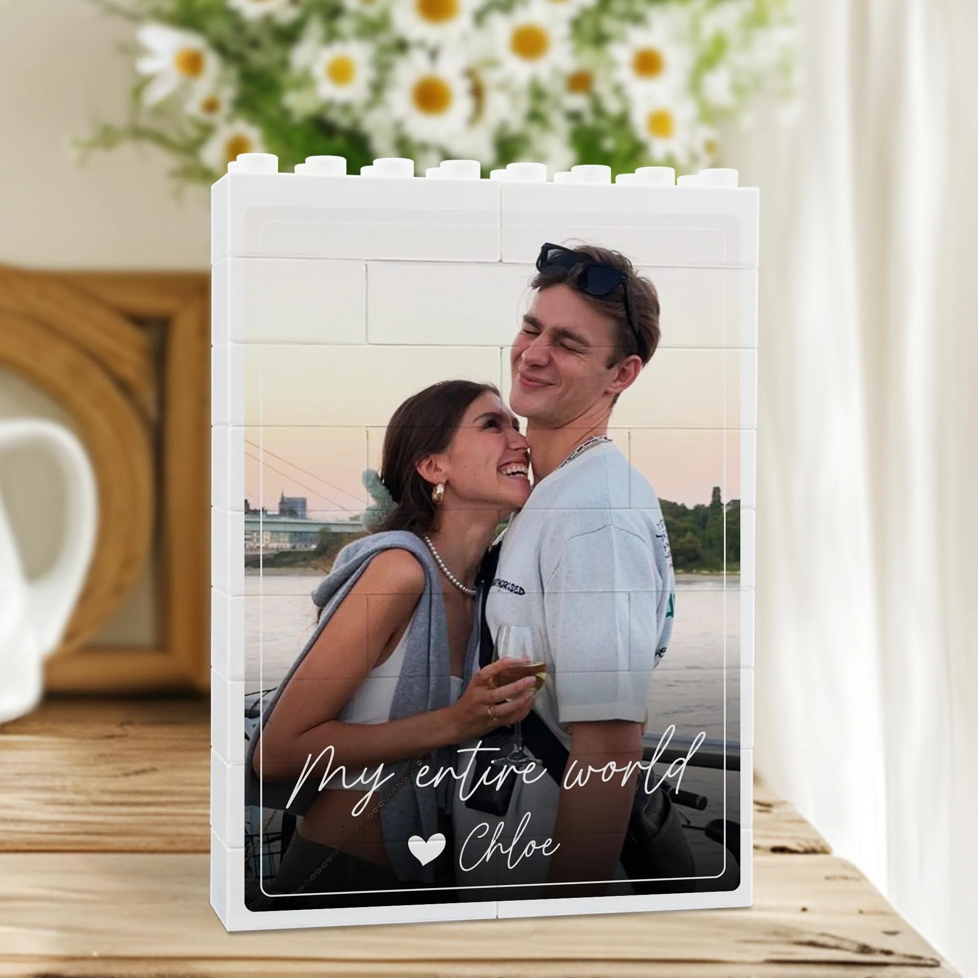 Personalized Couple Photo Building Block - Valentine's Day Gift For Boyfriend Husband HO82 901360 - Image 5