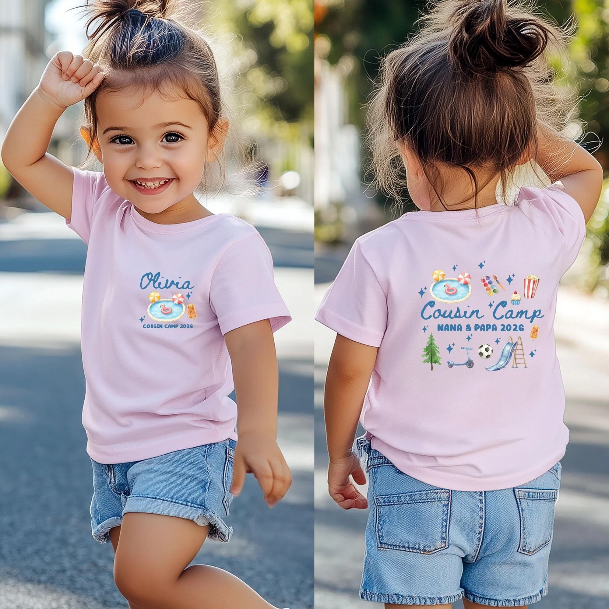 Personalized Cousin Camp Matching Back & Front Kid Shirt - Gift for Children, Summer, Birthday Gift HO82 903060 - Image 3