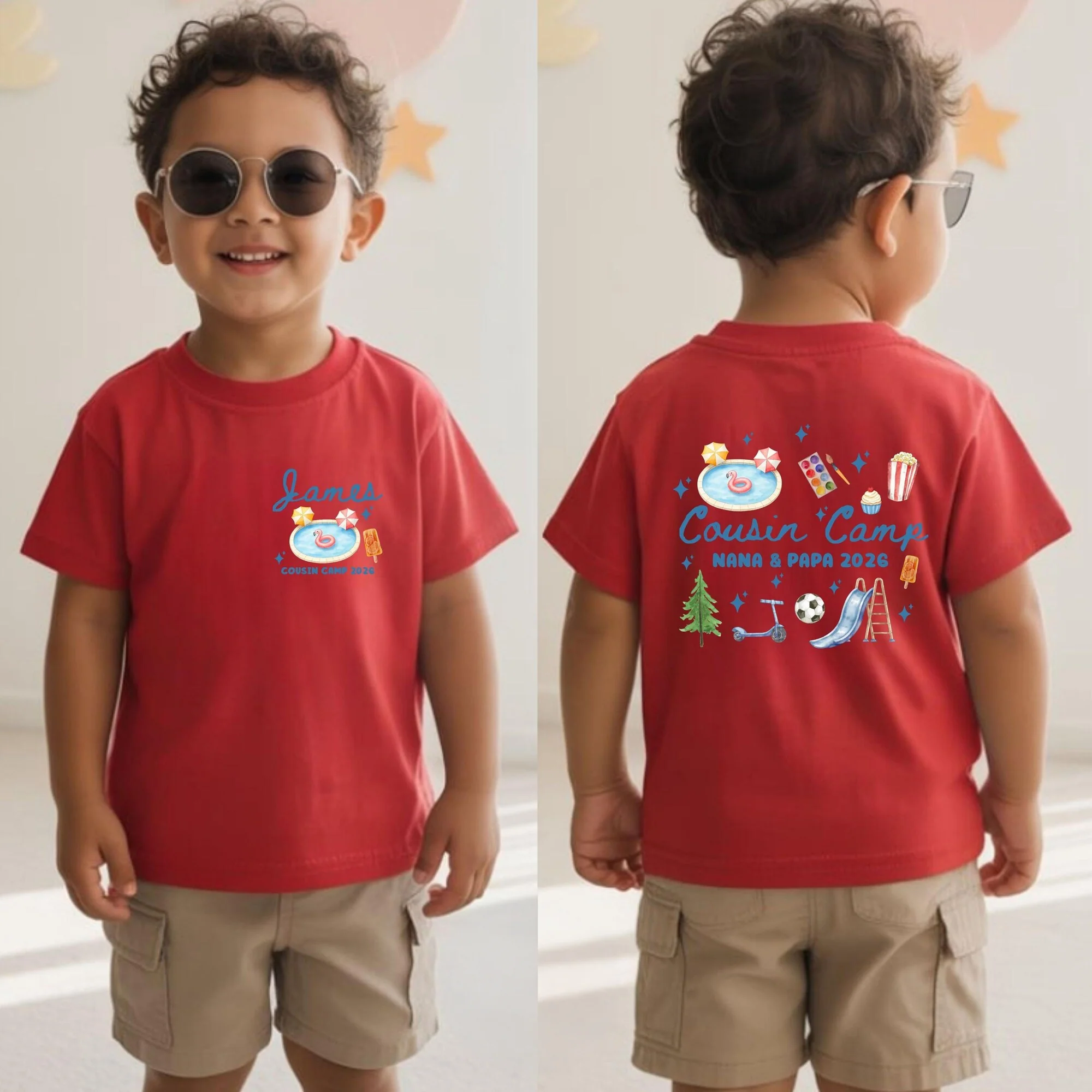 Personalized Cousin Camp Matching Back & Front Kid Shirt - Gift for Children, Summer, Birthday Gift HO82 903060 - Image 5
