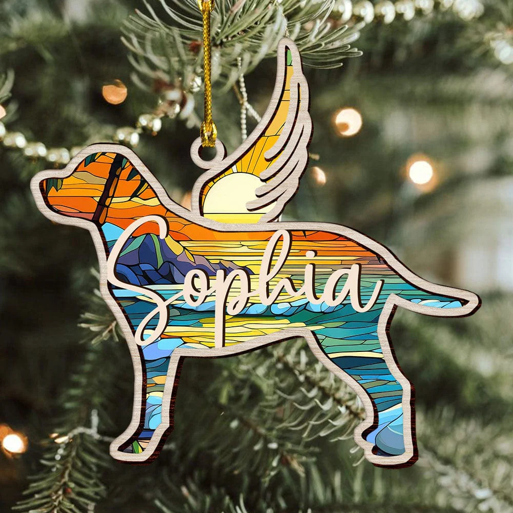 Personalized Dog Breed Memorial Suncatcher Personalized Gift N304 889730 - Image 3