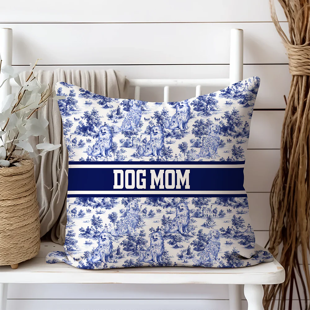 Personalized Dog Toile De Jouy Pillow Gift For Dog Lovers HO82 894198 - Image 3