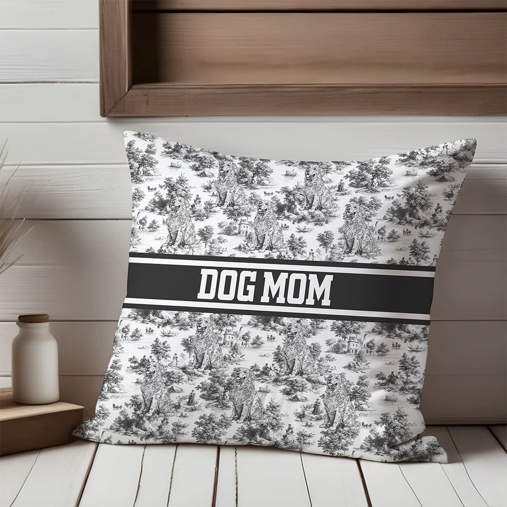 Personalized Dog Toile De Jouy Pillow Gift For Dog Lovers HO82 894198 - Image 5