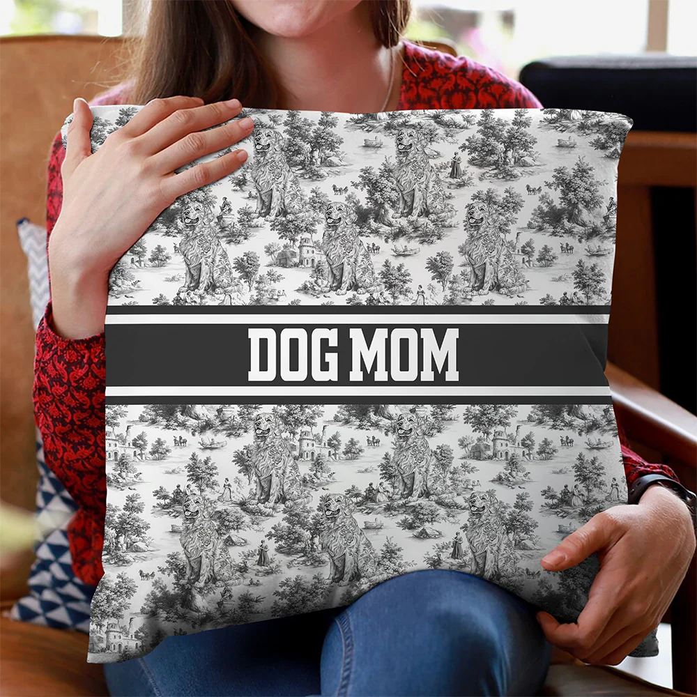 Personalized Dog Toile De Jouy Pillow Gift For Dog Lovers HO82 894198 - Image 6