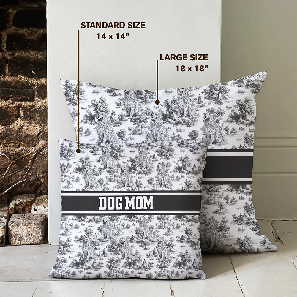 Personalized Dog Toile De Jouy Pillow Gift For Dog Lovers HO82 894198 - Image 7