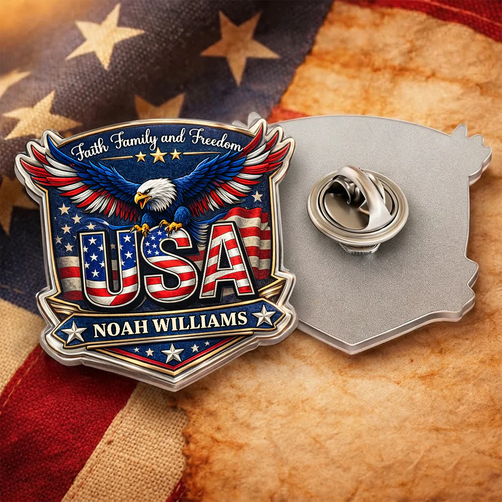 Personalized Faith, Family & Freedom US 250 Years Acrylic Pin HO82 901786 - Image 2