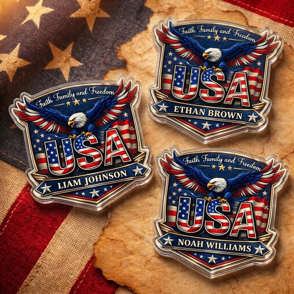 Personalized Faith, Family & Freedom US 250 Years Acrylic Pin HO82 901786 - Image 4