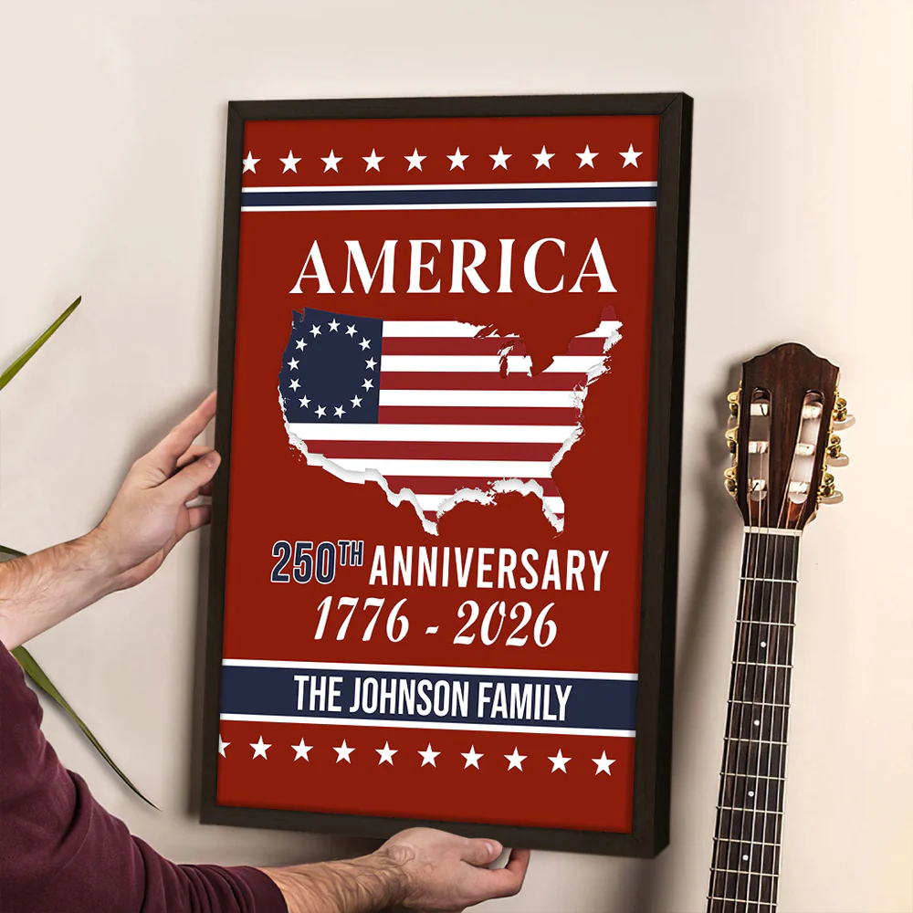 Personalized Family Name America 250th Anniversary Canvas Poster HO82 901442 - Image 3