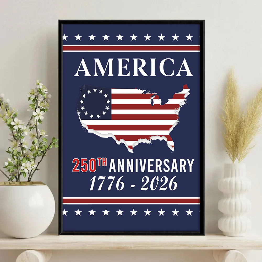 Personalized Family Name America 250th Anniversary Canvas Poster HO82 901442 - Image 4