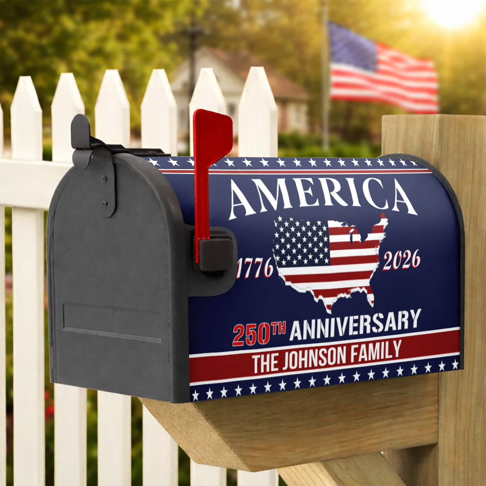 Personalized Family Name America 250th Anniversary Mailbox Cover HO82 900898 - Image 3