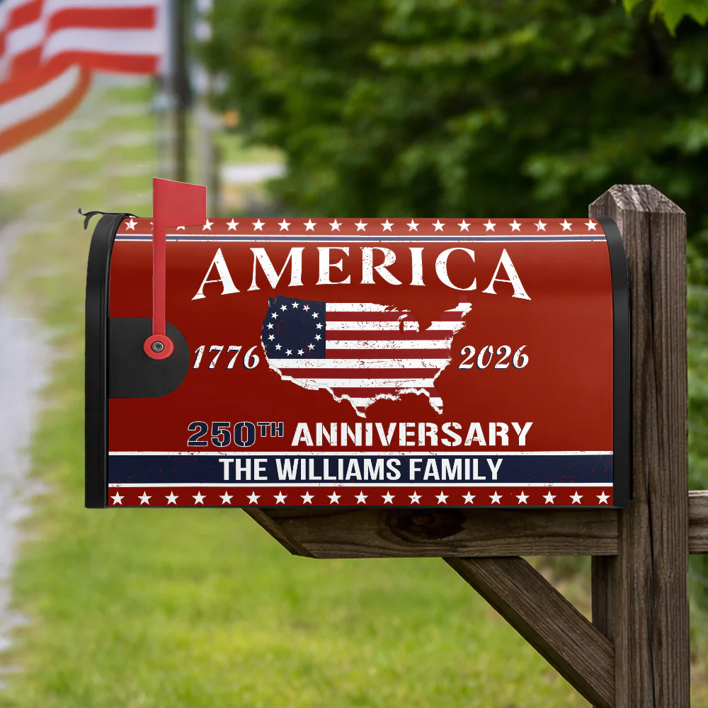 Personalized Family Name America 250th Anniversary Mailbox Cover HO82 900898 - Image 5